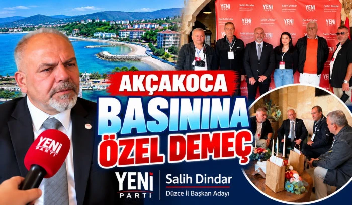 SALİH DİNDAR&rsquo;DAN AK&Ccedil;AKOCA BASININA &Ouml;ZEL A&Ccedil;IKLAMA