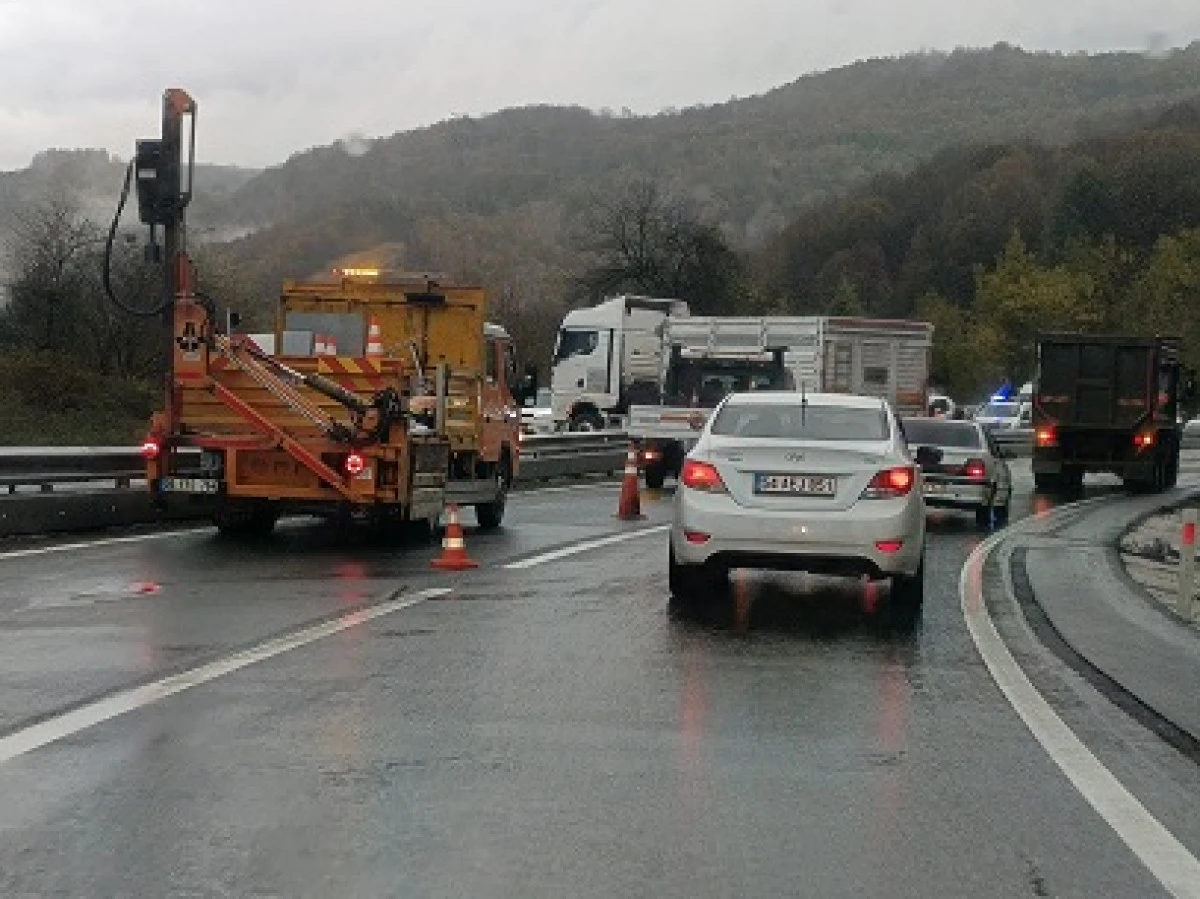 (Görüntülü) ŞİFALI SU DA TRAFİK KAZASI
