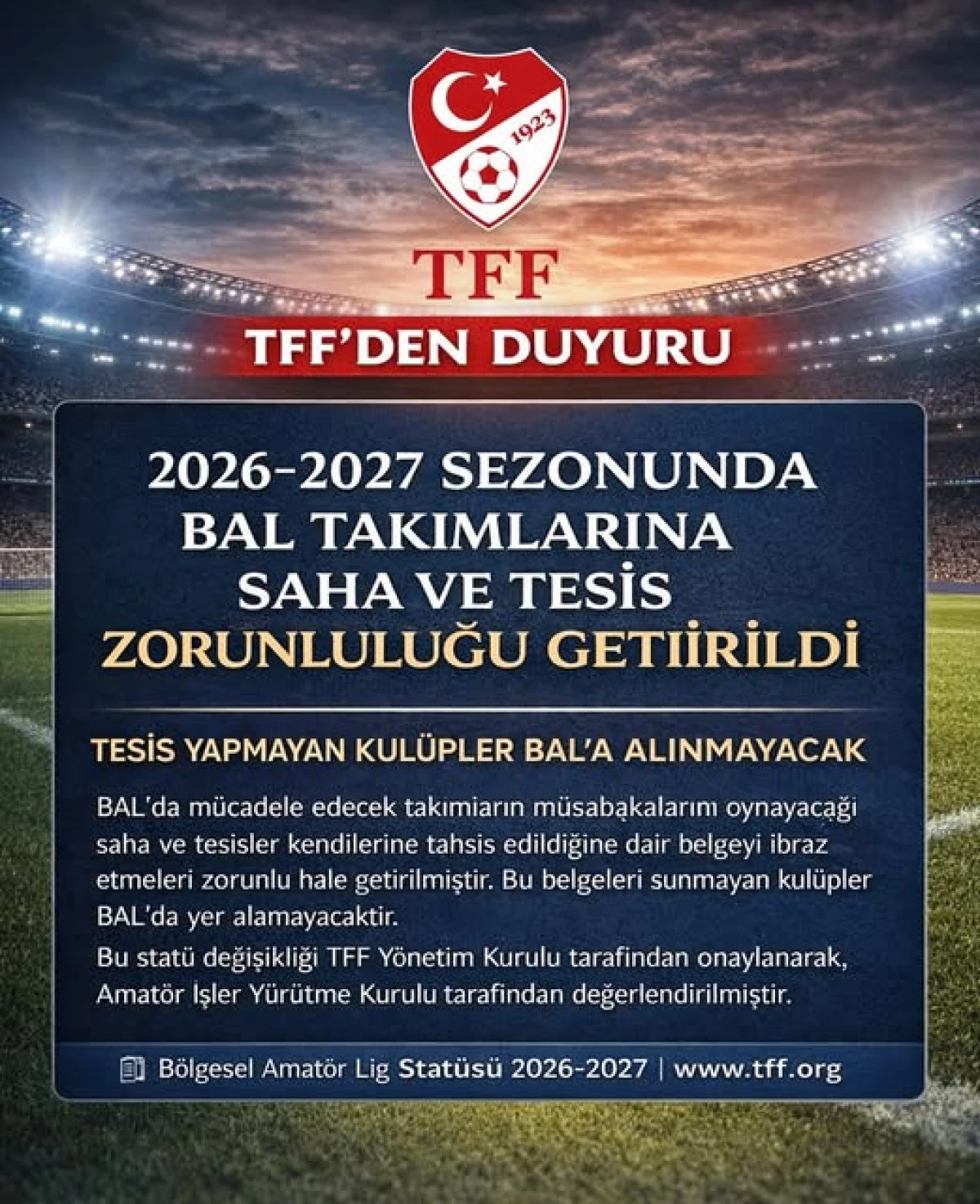 SON DAKİKA-TFF&rsquo;DEN DUYURU