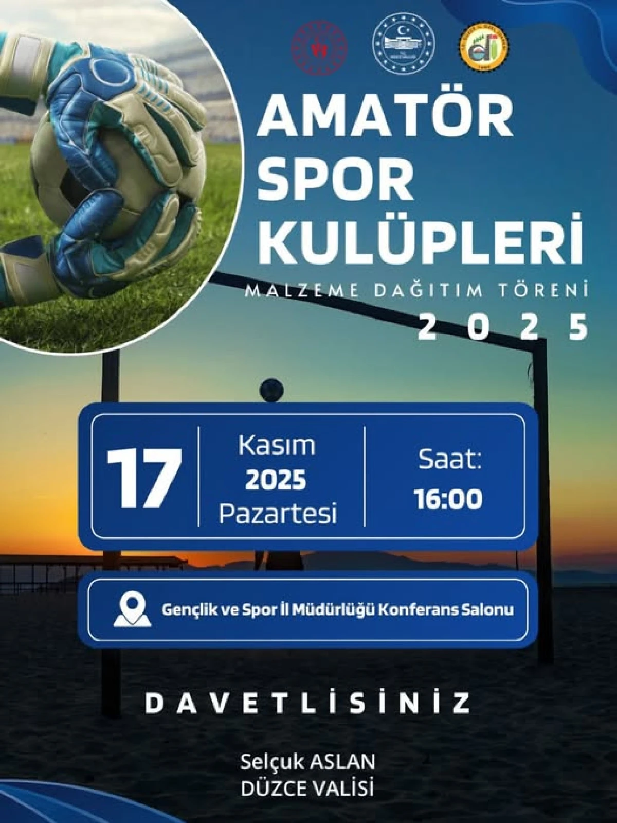 SPOR MALZEMELERİ DAĞITIM TÖRENİ YAPILACAK