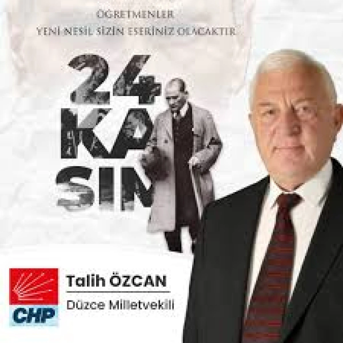 TALİH ÖZCAN DAN,ÖĞRETMENLER GÜNÜ MESAJI