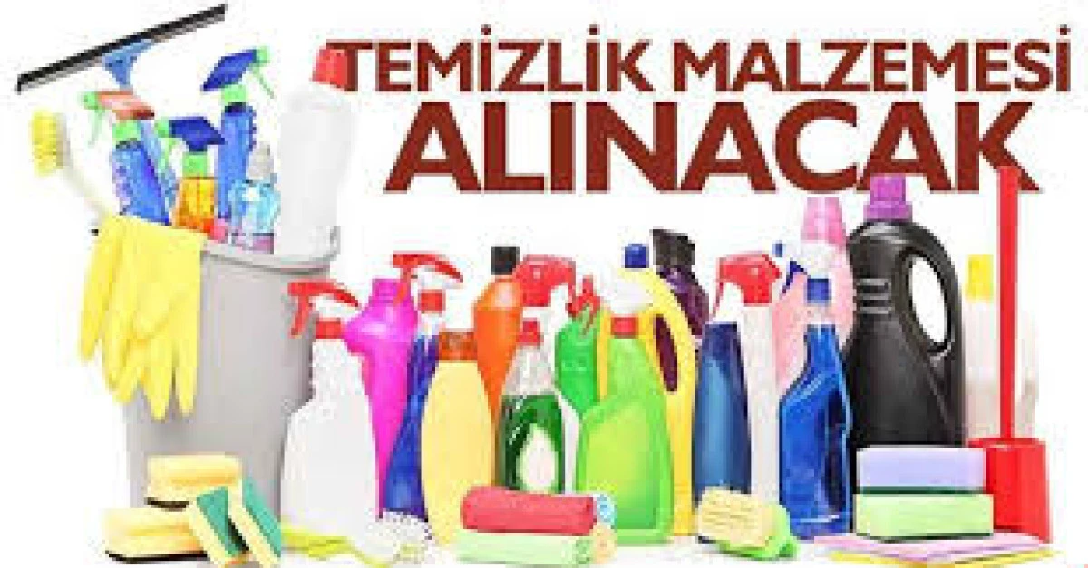 Temizlik malzemesi alınacak