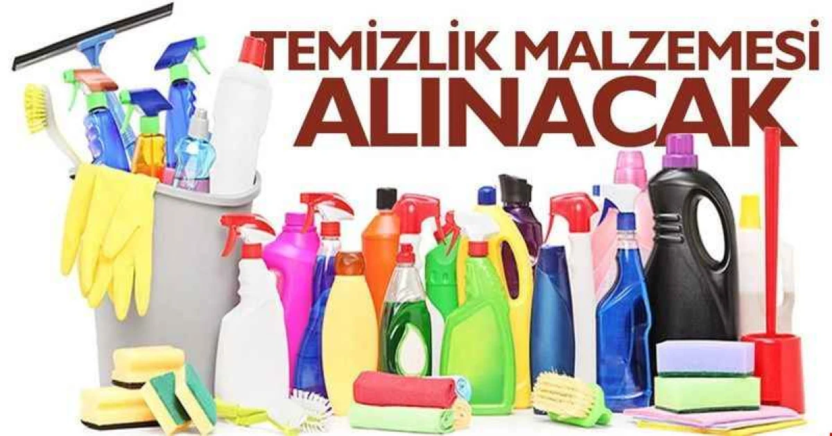 Temizlik malzemesi alınacak