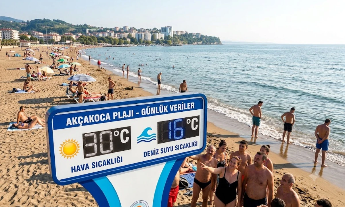 Termometreler 30'i, deniz suyu 16 dereceyi g&ouml;sterdi