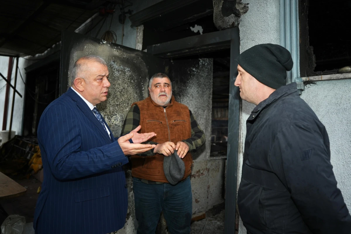 TSO Başkanı Bıyık&rsquo;tan Yangın Sonrası Ge&ccedil;miş Olsun Ziyareti