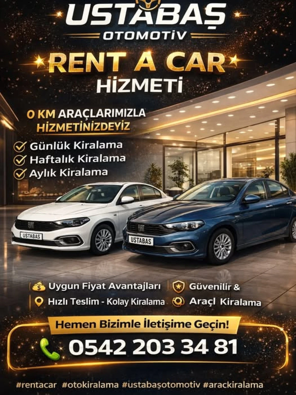 Ustabaş Otomotiv&rsquo;den Ara&ccedil; Kiralama Sekt&ouml;r&uuml;ne Yeni Bir Soluk
