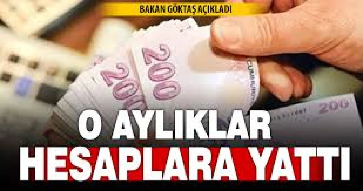 YAŞLI VE ENGELLİ AYLIKLARI HESABA YATTI