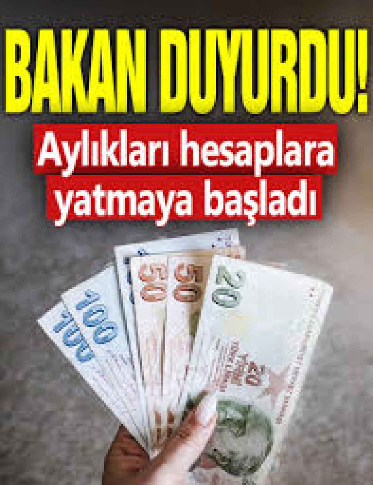 yaşlı ve engelli aylıklarını hesaplara yattı