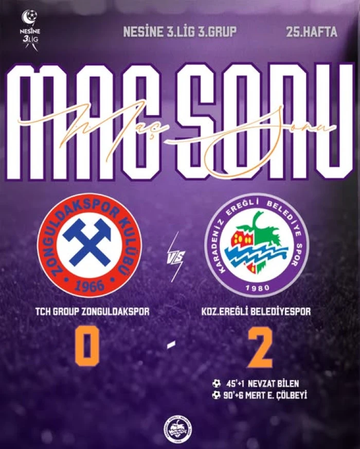 Zonguldak Derbisinde Kazanan Ereğli! Play-Off Yolunda Dev Adım